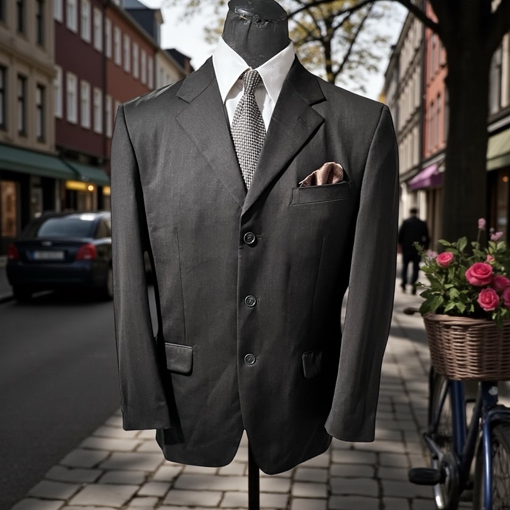 Jones New York Charcoal Men's Suit☑️VEN50